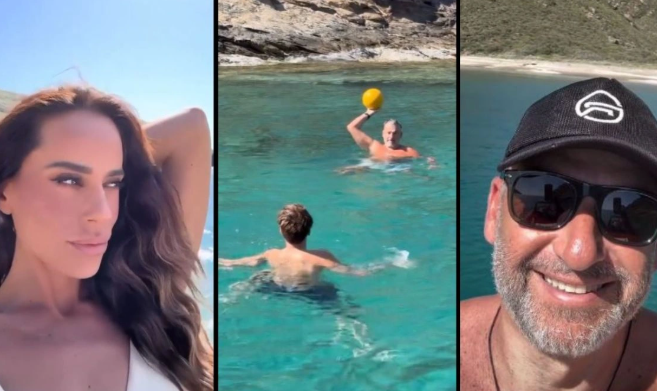 Λιάγκας - Αντωνά: Η μίνι απόδραση στην Κέα και τα παιχνίδια του παρουσιαστή με τον γιο του