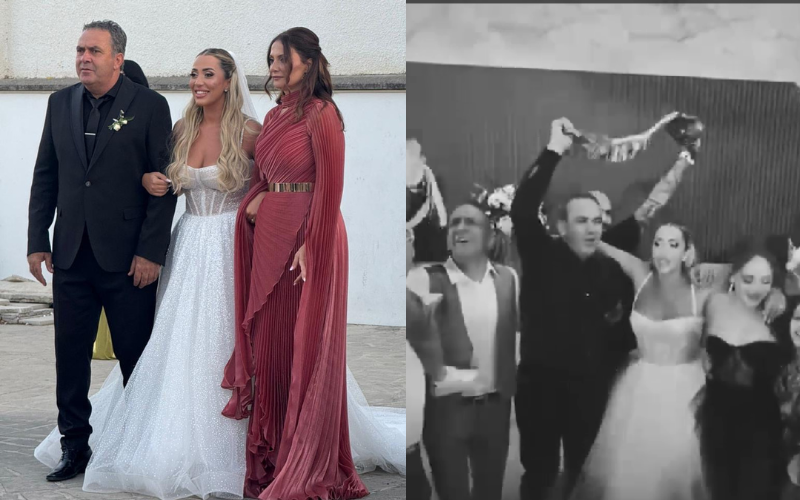 Με σάρπα της Ανόρθωσης η κόρη του Παναγιώτου στο γάμο της – Τραγούδησαν το «Αμμόχωστος»