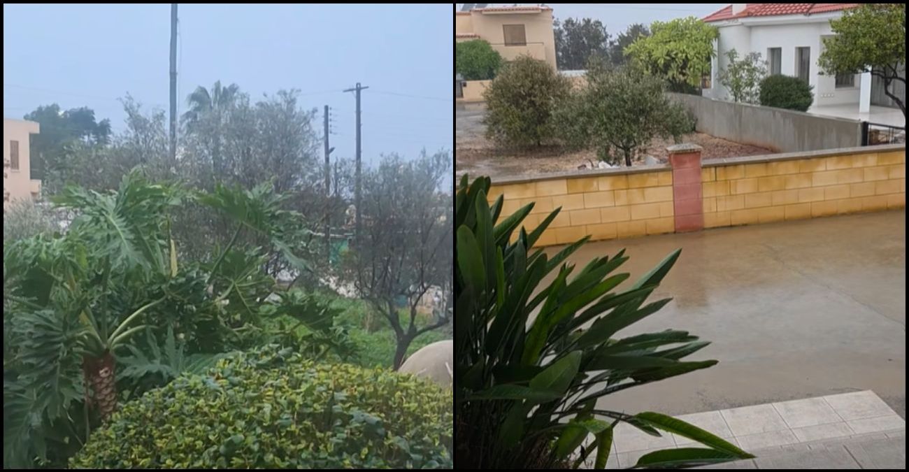 «Άνοιξαν» οι ουρανοί από το πρωί σε διάφορες περιοχές της Κύπρου – «Μας ξύπνησαν οι βροντές»