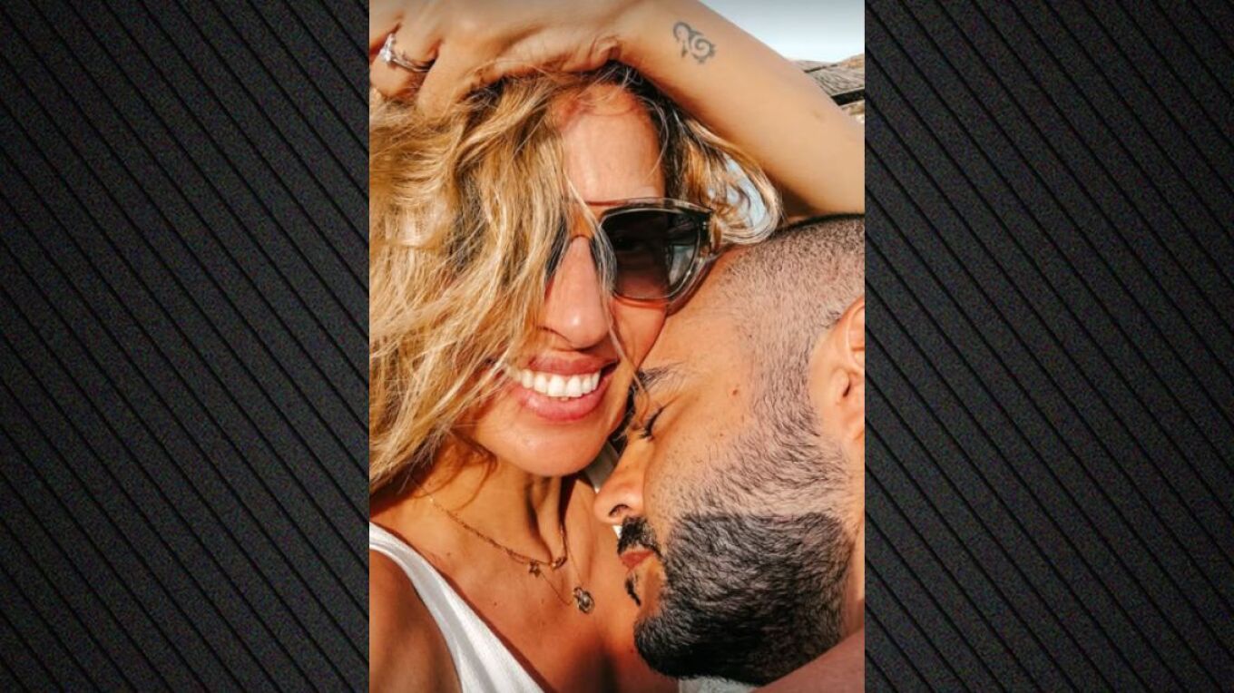 Η Μαρία Ηλιάκη φωτογραφίζεται αγκαλιά με τον σύντροφό της