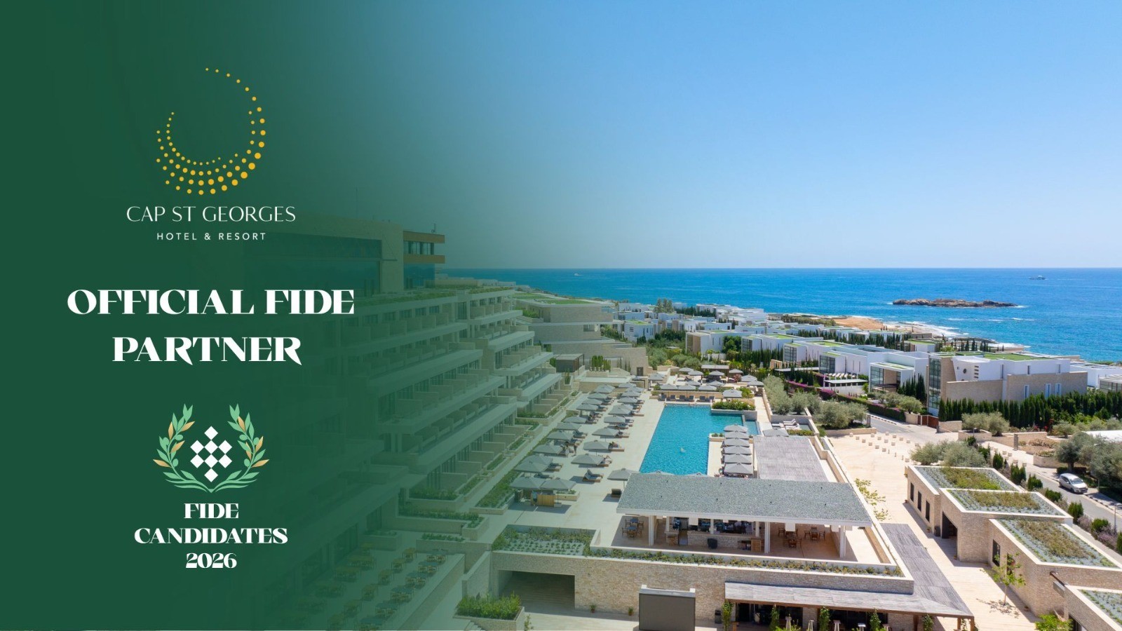 Cyprus Makes&hellip; Checkmate in Chess! Cap St Georges Hotel Resort is hosting the most prestigious tournament of the World Chess Championship cycle! Watch the Candidates Tournament live and witness the worlds top contenders battle for the ultimate title.