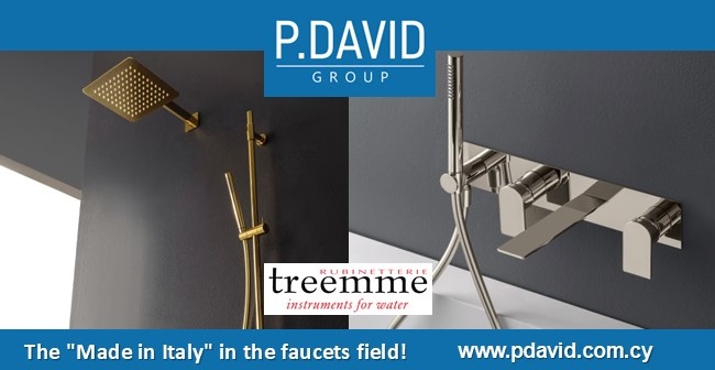 P. DAVID GROUP. RUBINETTERIE TREEMME. The ;Made in Italy; in the faucets field!